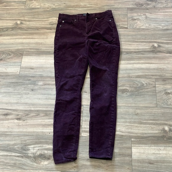 gap denim Pants - GAP DENIM BRAND COURDORY PANTS SIZE 6 TRUE SKINNY LIKE NEW